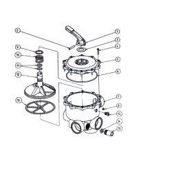 Plåt för backspolningsventil V6 D11/2”