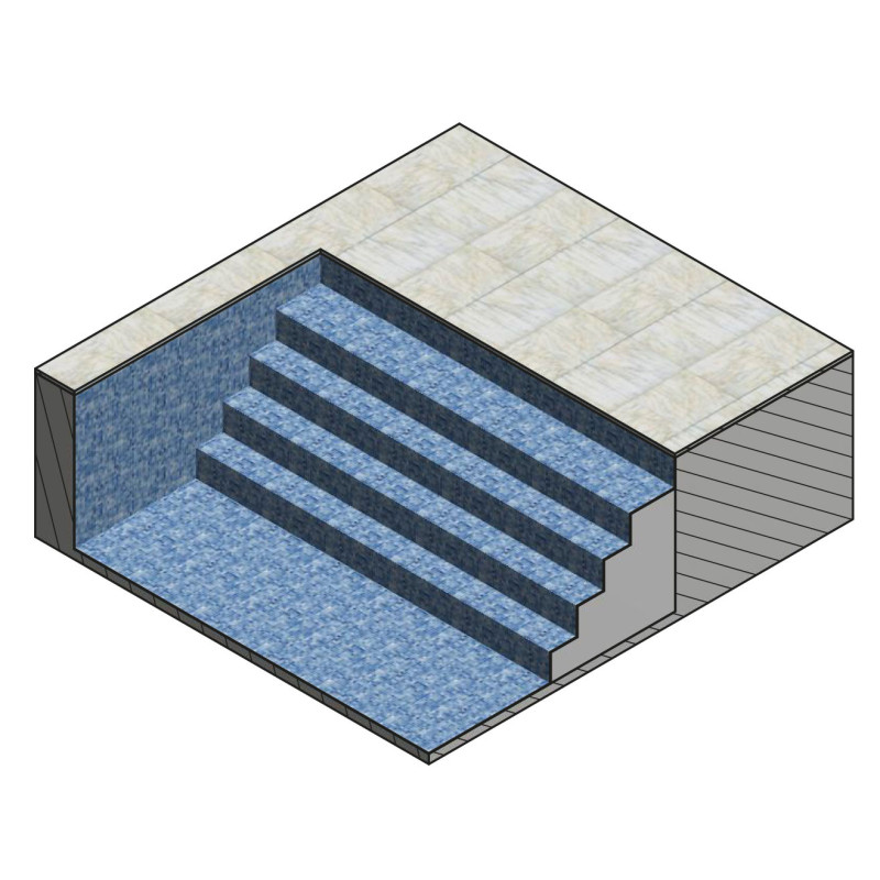 Gaveltrappa 5 m komplett