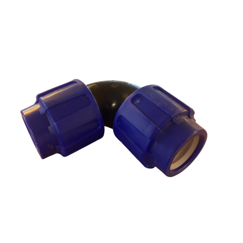 Klämkoppling PEM böj 90° 40 mm