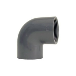 PVC-vinkeln 90 °invändig gänga